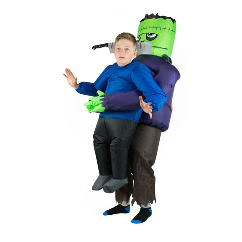 Aufblasbares Lift You Up® Frankenstein-Geisel Kostüm für Kinder