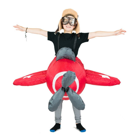 Aufblasbares Flugzeug Kostüm für Kinder