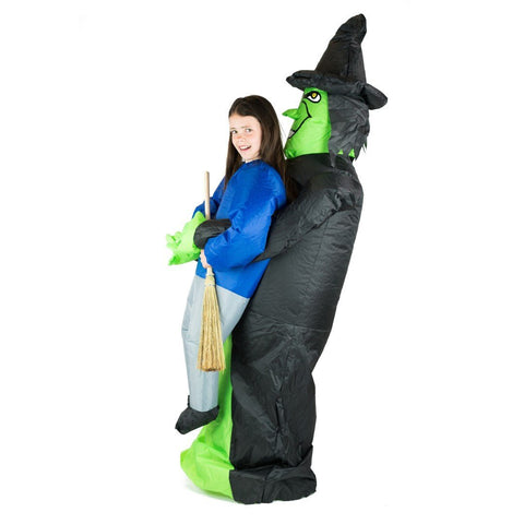 Aufblasbares Lift You Up® Hexe Kostüm für Kinder