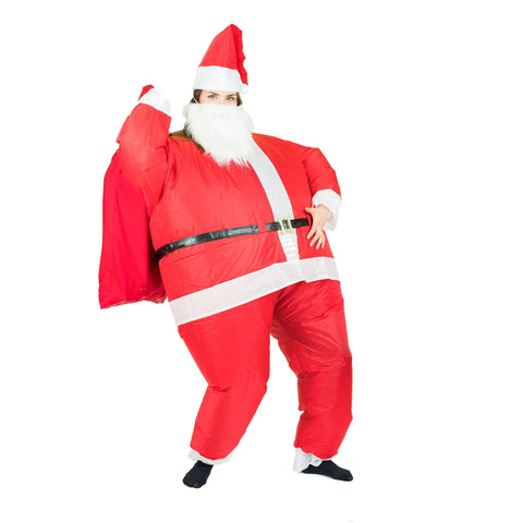 Aufblasbares Weihnachtsmann Kostüm