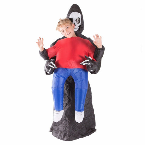 Aufblasbares Lift You Up® Sensenmann Kostüm für Kinder