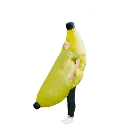 Aufblasbares Bananenkostüm für Kinder