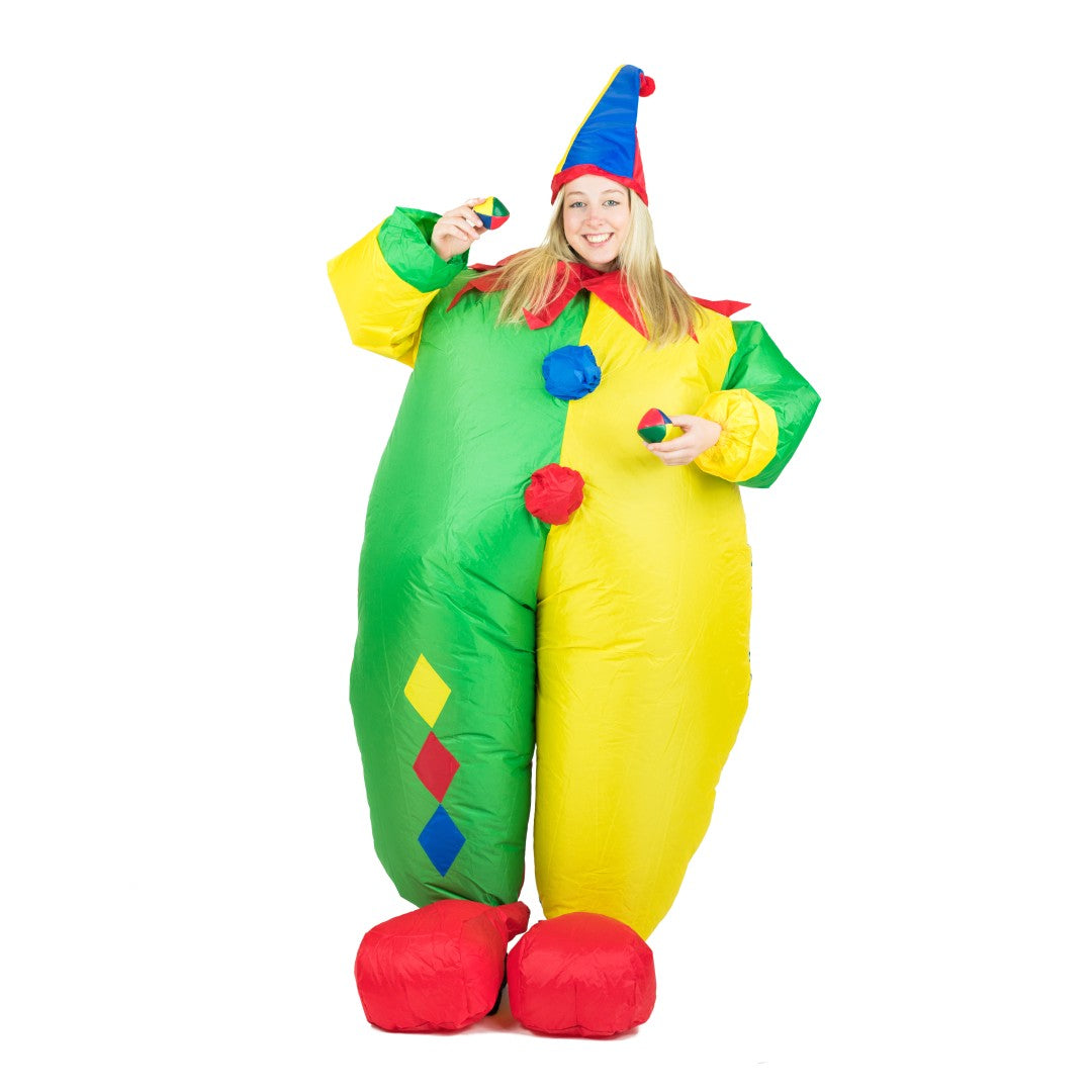 Aufblasbares Clown Kostüm