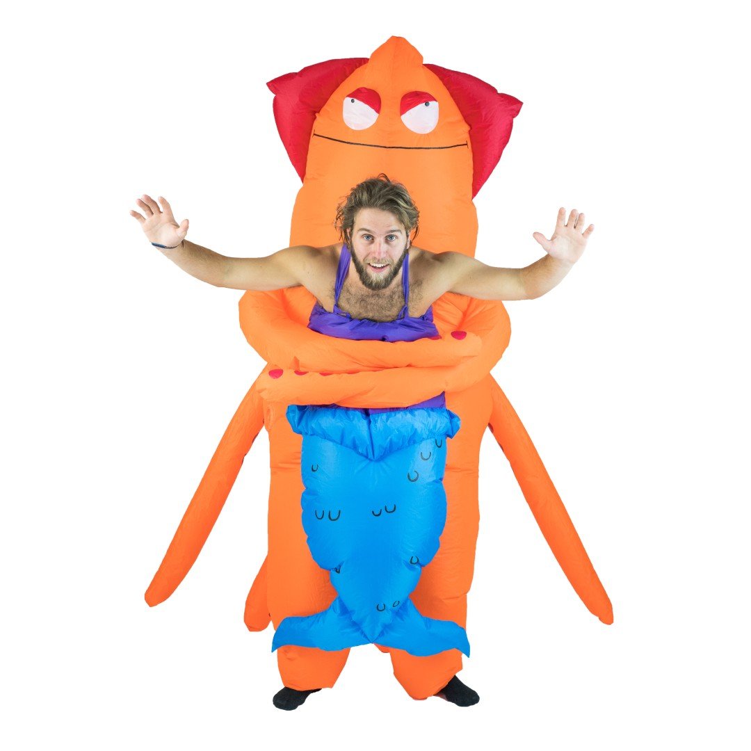 Aufblasbares Lift You Up® Kostüm Tintenfischmonster