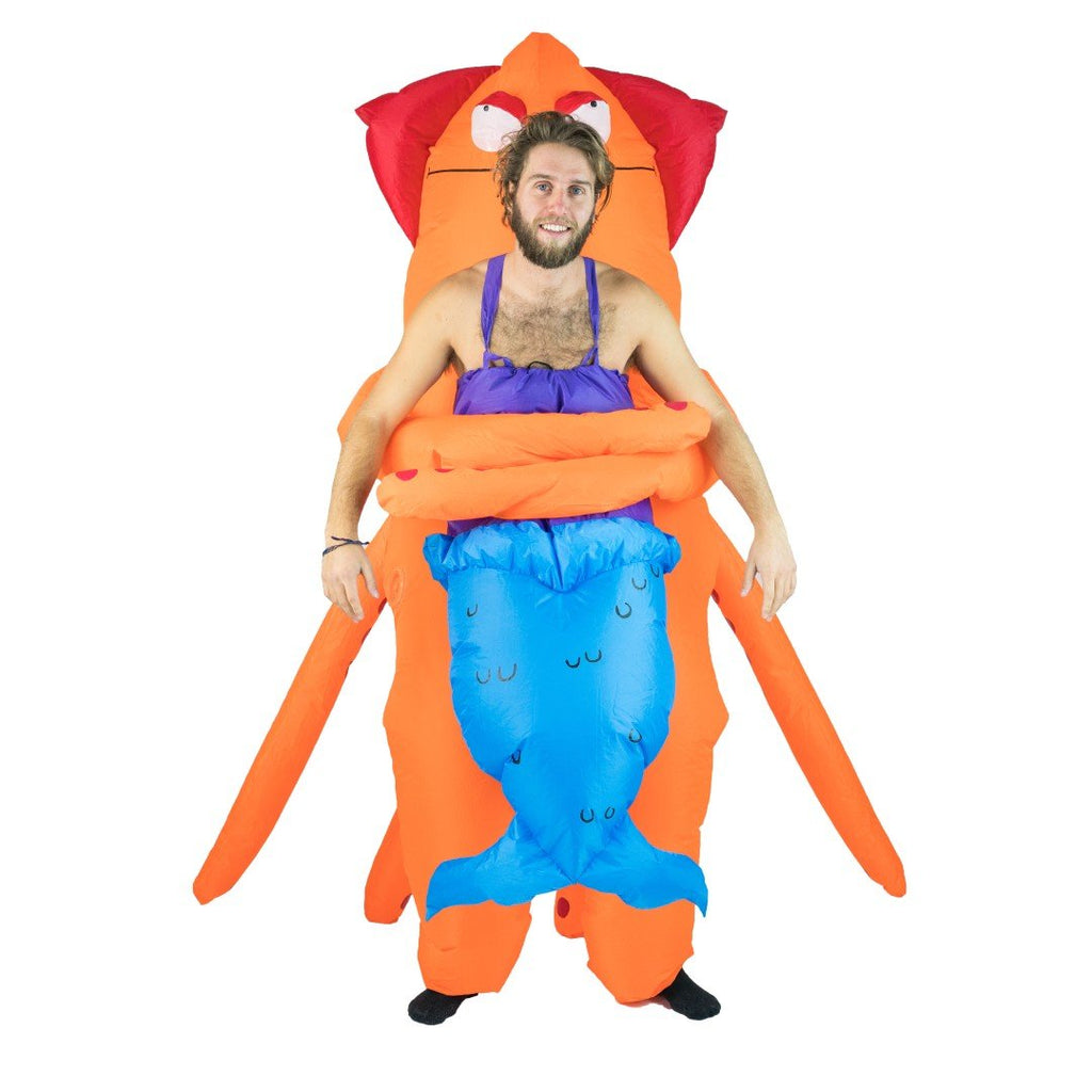 Aufblasbares Lift You Up® Kostüm Tintenfischmonster