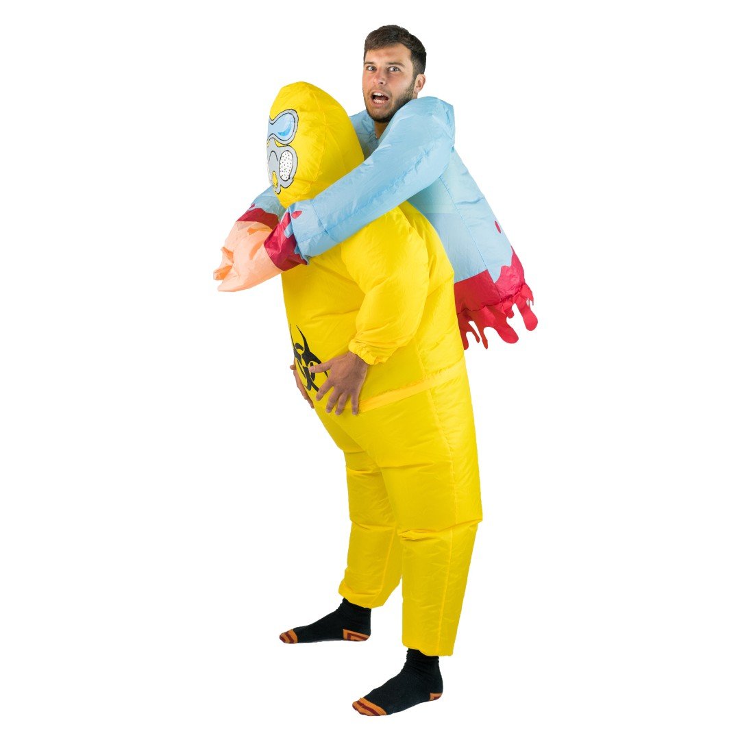 Aufblasbares Lift You Up® Kostüm Biohazard