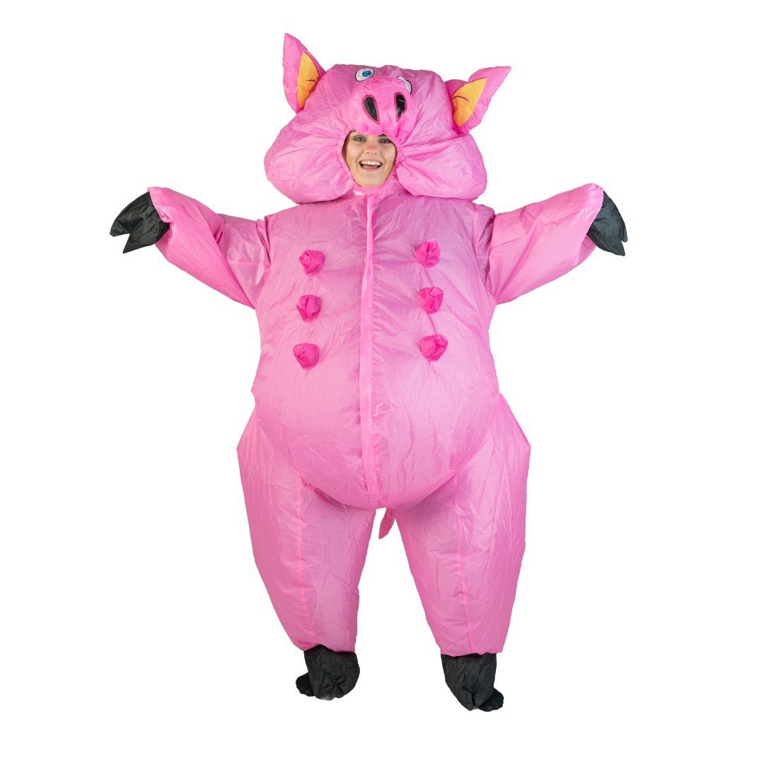 Aufblasbares Schwein Kostüm