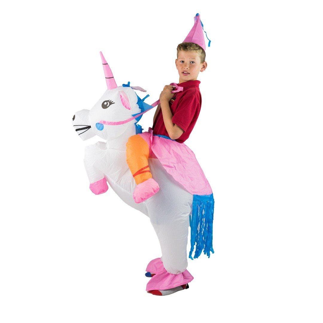 Aufblasbares Einhorn Kostüm für Kinder