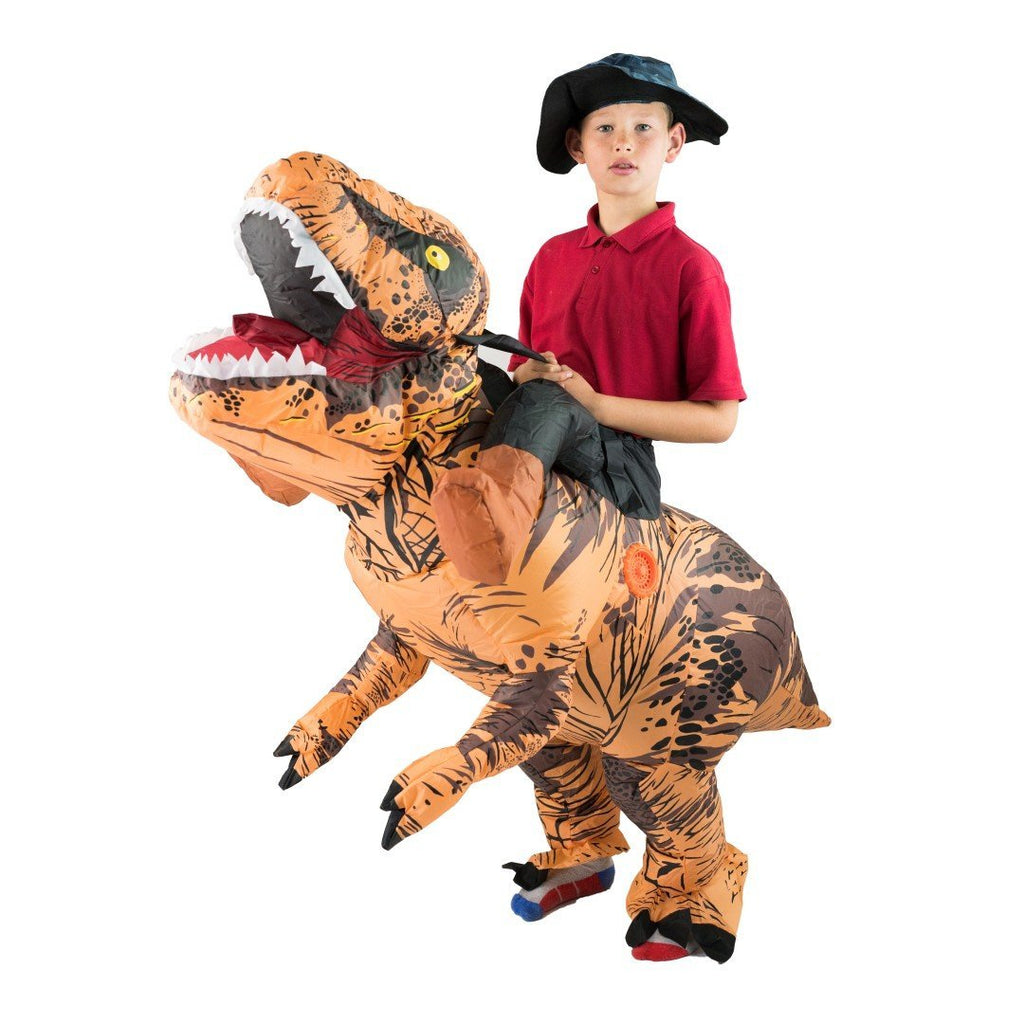 Aufblasbares Luxus-Dinosaurier Kostüm für Kinder
