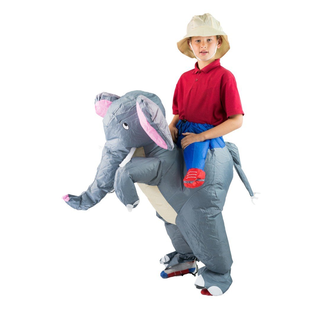 Aufblasbares Elefanten Kostüm für Kinder