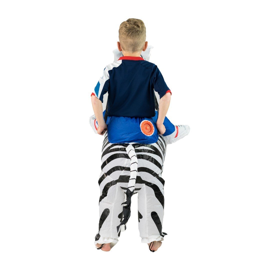 Aufblasbares Zebra Kostüm für Kinder