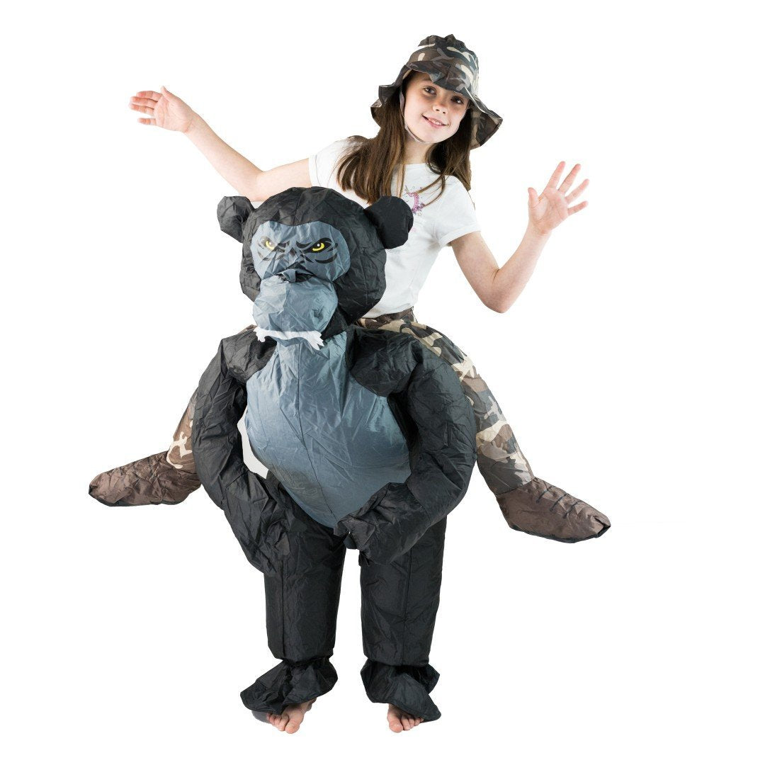 Aufblasbares Gorilla Kostüm für Kinder