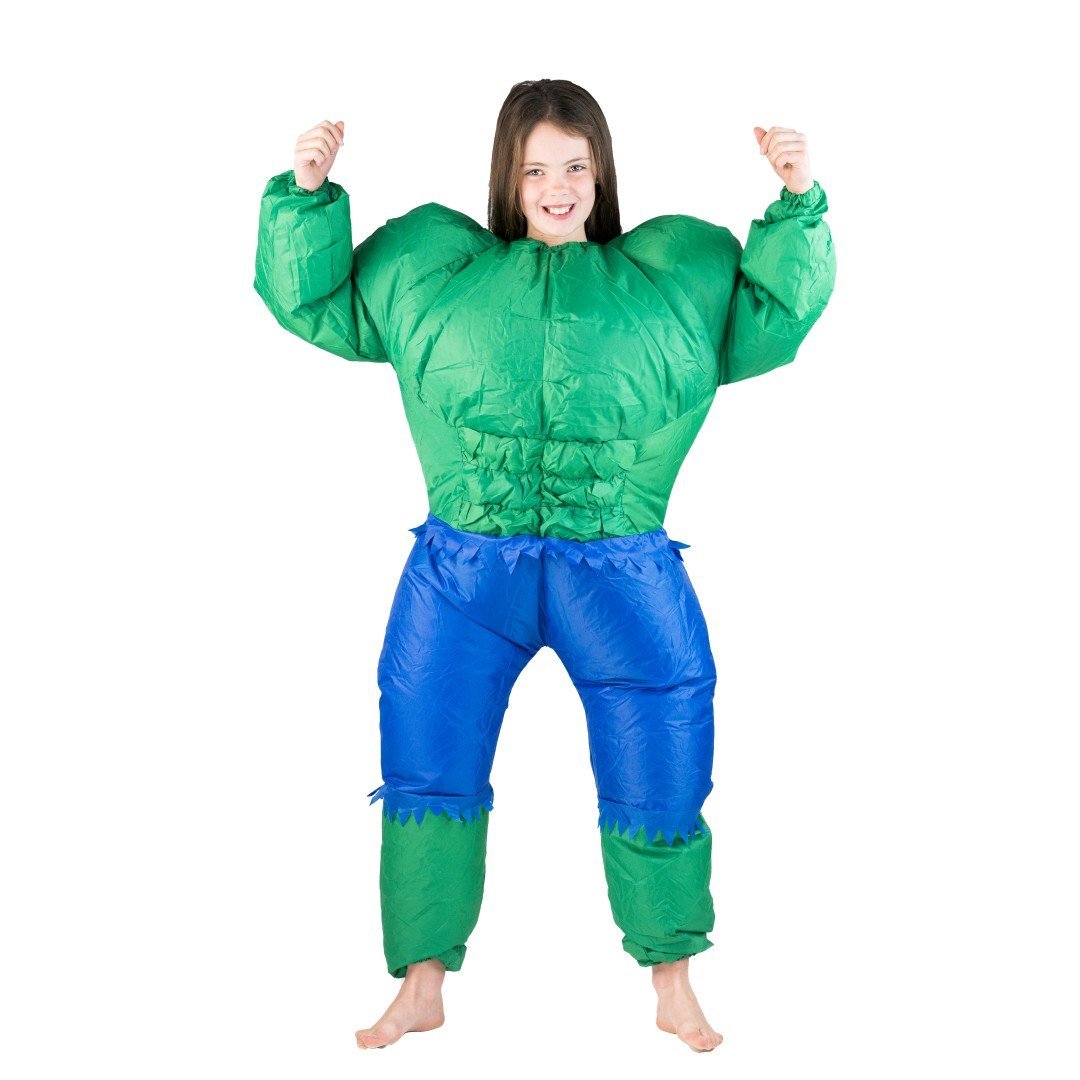 Aufblasbares Hulk Kostüm für Kinder