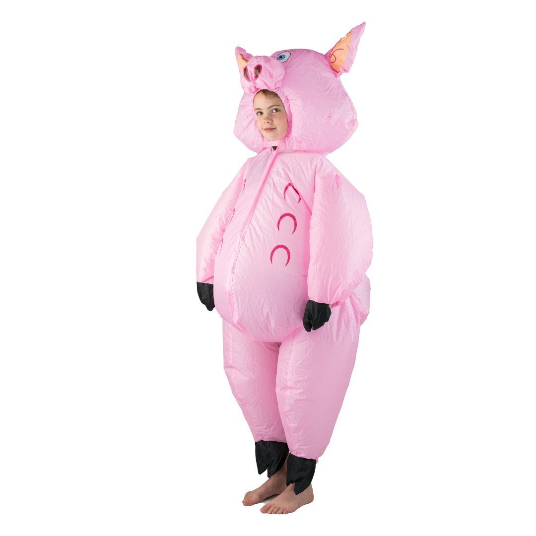Aufblasbares Schwein Kostüm für Kinder