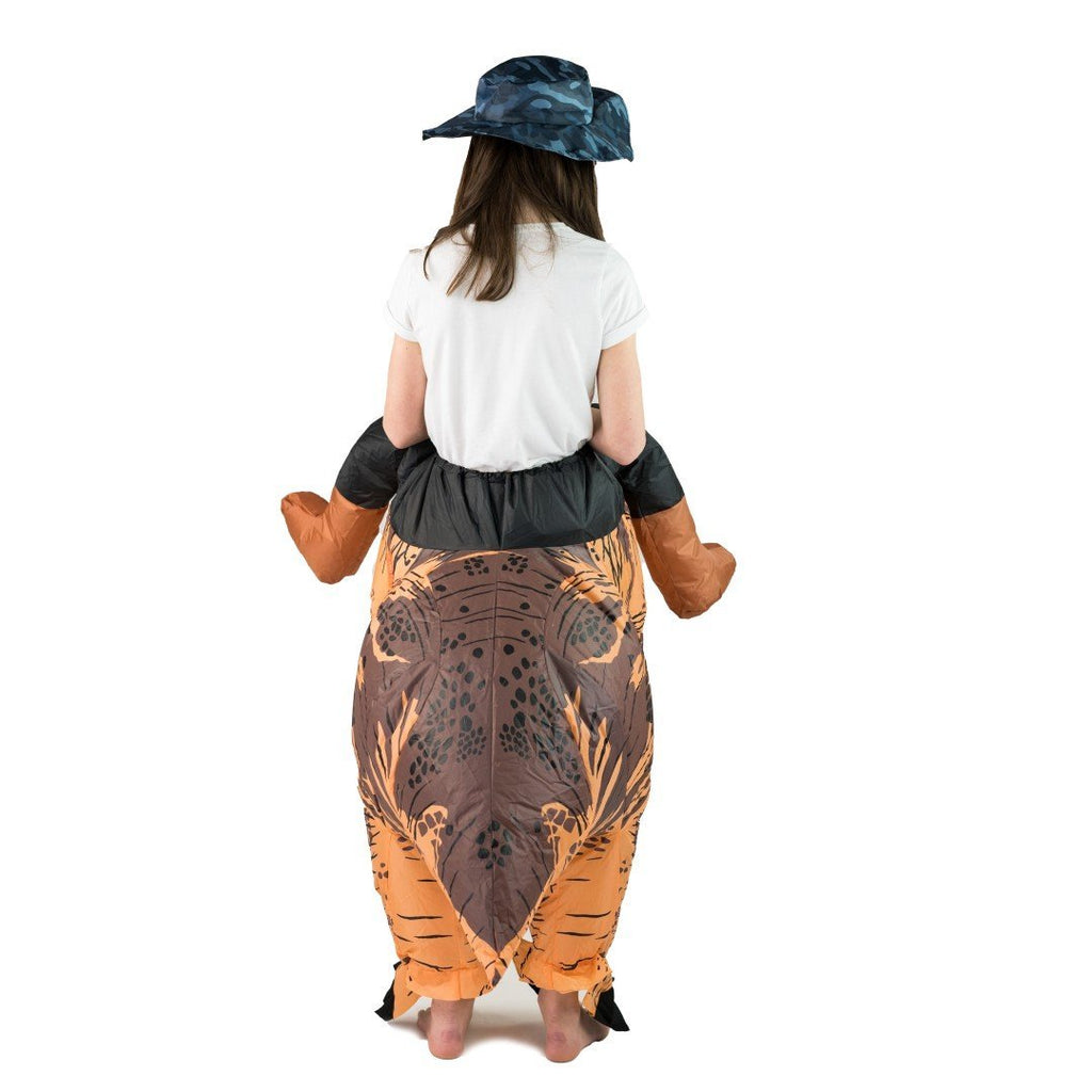 Aufblasbares Luxus-Dinosaurier Kostüm für Kinder