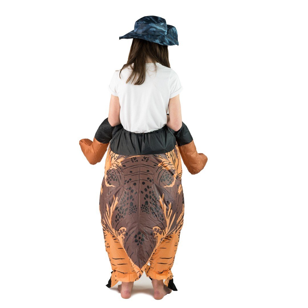Aufblasbares Luxus-Dinosaurier Kostüm für Kinder