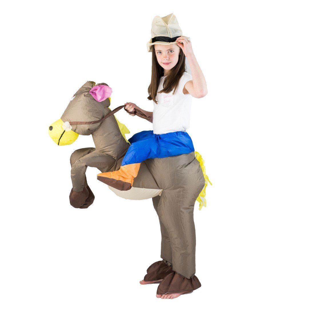Aufblasbares Cowboy Kostüm für Kinder