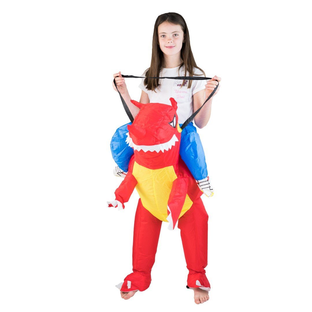 Aufblasbares Drachen Kostüm für Kinder