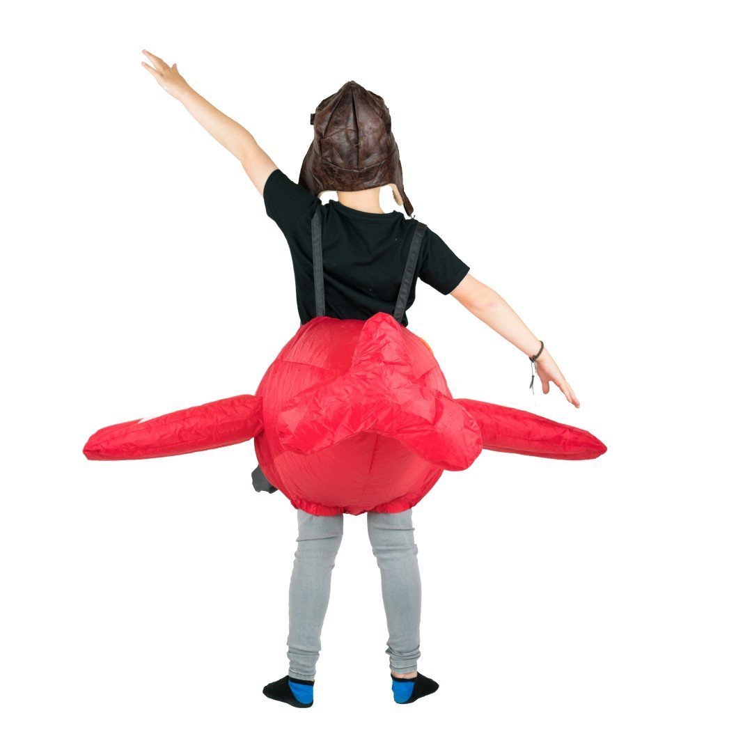 Aufblasbares Flugzeug Kostüm für Kinder