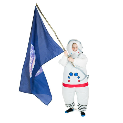 Aufblasbares Raumfahrer Kostüm für Kinder