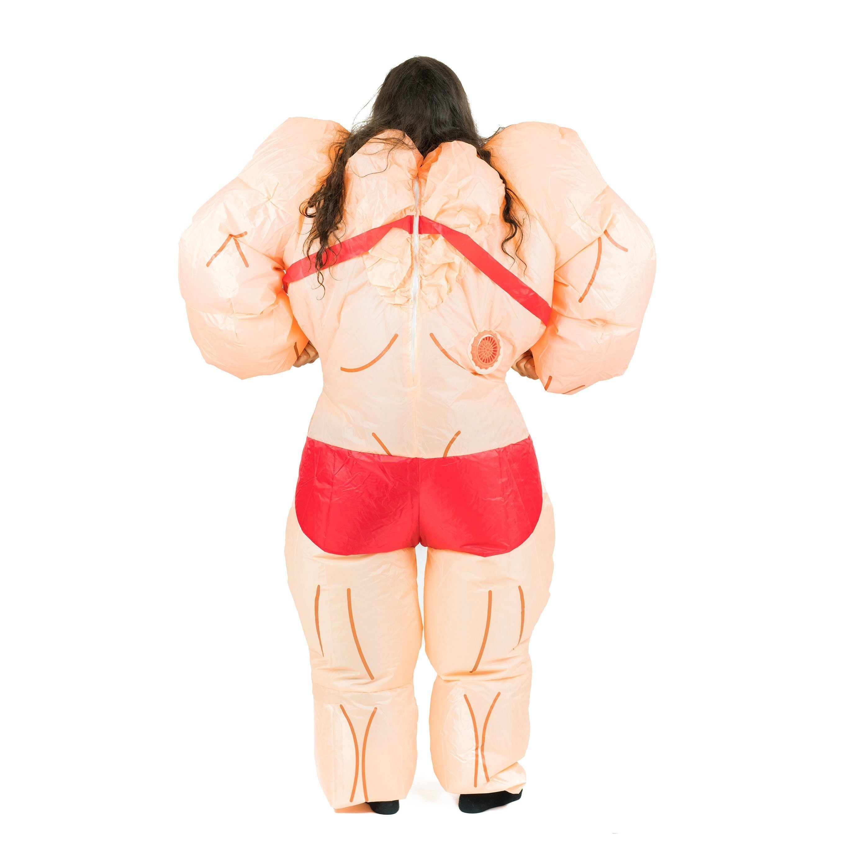 Fancy Dress - Inflatable Lady Muscle Suit Costume