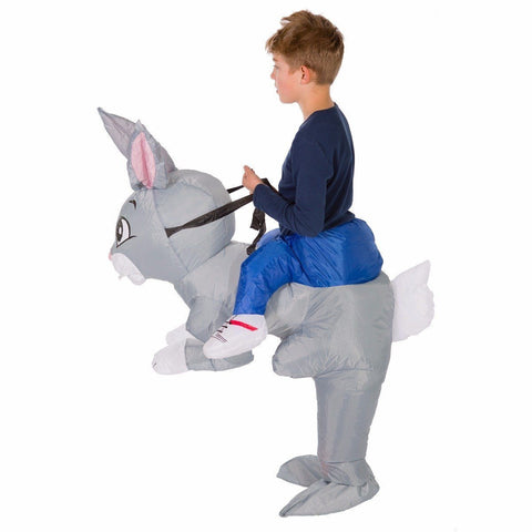 Aufblasbares Kaninchen Kostüm für Kinder