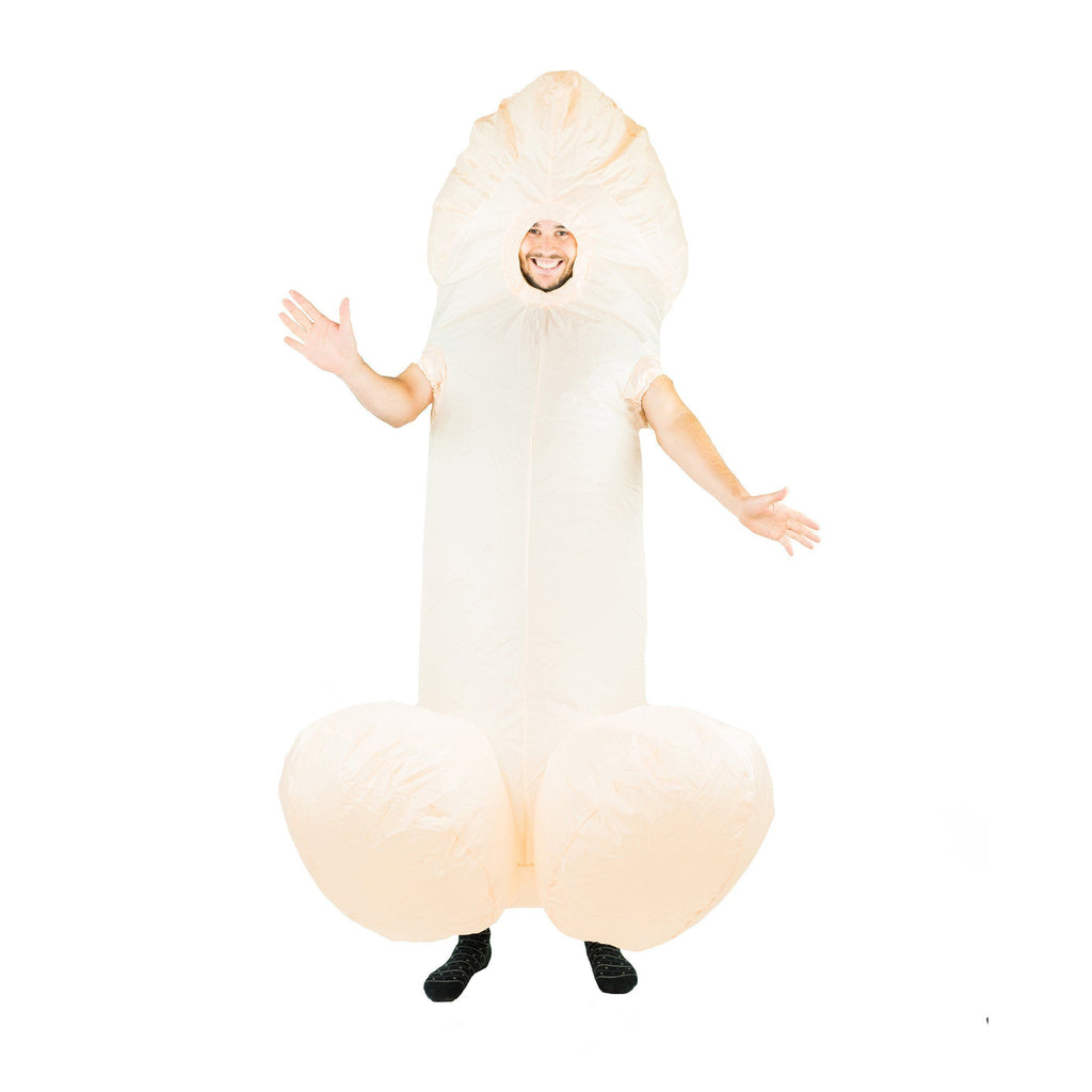 Fancy Dress - White Inflatable Willy Costume